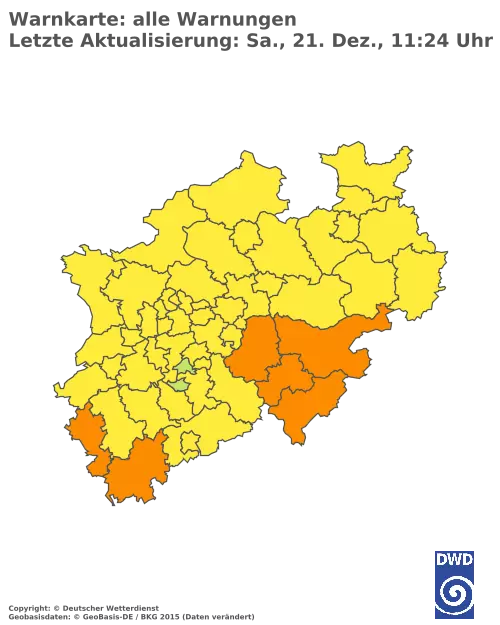 Aktuelle Wetterwarnungen für  Paderborn